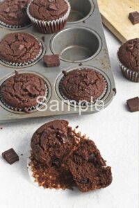 Vegan Chocolate Buckwheat Muffins - Set 1