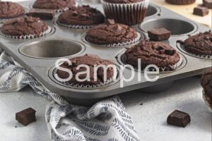 Vegan Chocolate Buckwheat Muffins - Set 1