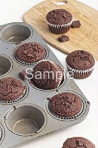 Vegan Chocolate Buckwheat Muffins - Set 3