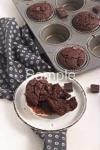 Vegan Chocolate Buckwheat Muffins - Set 3