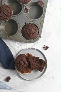 Vegan Chocolate Buckwheat Muffins - Set 4