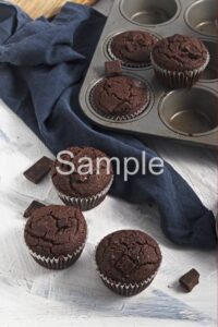 Vegan Chocolate Buckwheat Muffins - Set 4