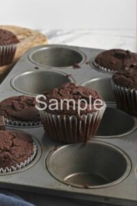 Vegan Chocolate Buckwheat Muffins - Set 4