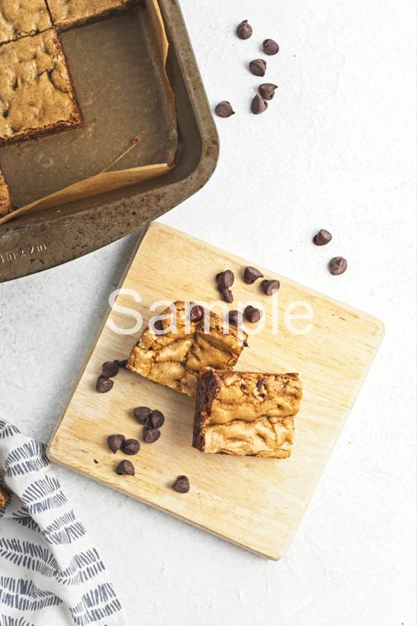 Vegan Chocolate Chip Cookie Bars - Set 1