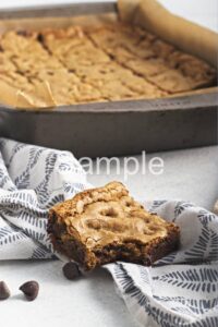 Vegan Chocolate Chip Cookie Bars - Set 1