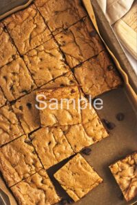 Vegan Chocolate Chip Cookie Bars - Set 2