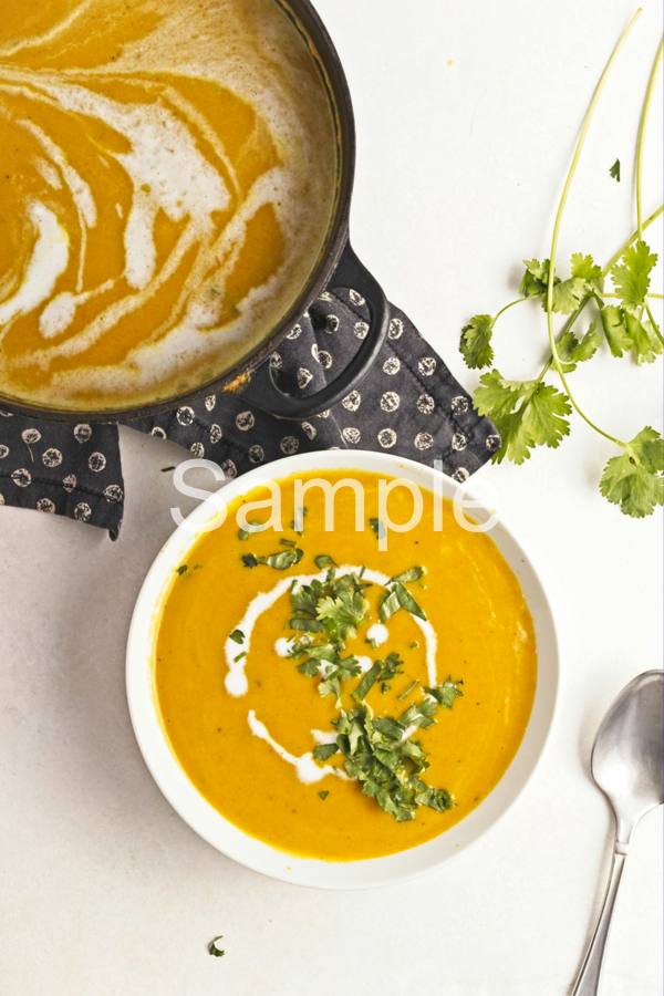 Carrot Ginger Curry Soup - Set 3