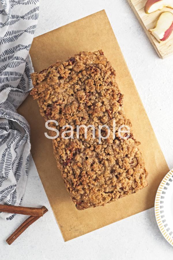 Vegan Apple Crumble Loaf - Set 1