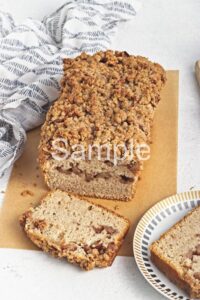 Vegan Apple Crumble Loaf - Set 1