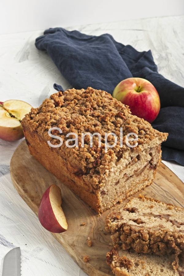 Vegan Apple Crumble Loaf - Set 4