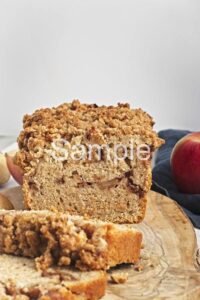 Vegan Apple Crumble Loaf - Set 4