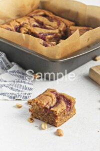 Vegan PB and Jam Blondies - Set 1