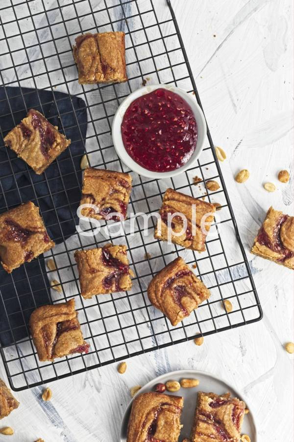 Vegan PB and Jam Blondies - Set 3