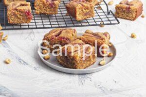 Vegan PB and Jam Blondies - Set 3