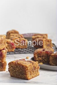 Vegan PB and Jam Blondies - Set 3