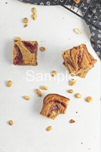 Vegan PB and Jam Blondies - Set 4