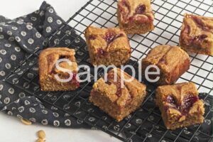 Vegan PB and Jam Blondies - Set 4