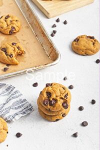 Vegan Pumpkin Chocolate Chip Cookies - Set 1