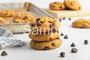 Vegan Pumpkin Chocolate Chip Cookies - Set 1