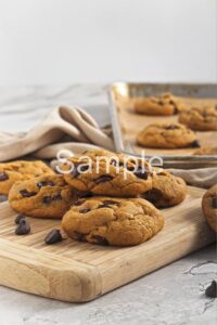 Vegan Pumpkin Chocolate Chip Cookies - Set 2