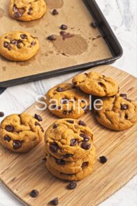 Vegan Pumpkin Chocolate Chip Cookies - Set 3