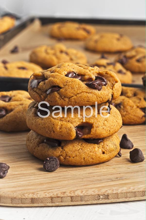 Vegan Pumpkin Chocolate Chip Cookies - Set 3