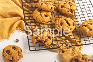 Vegan Pumpkin Chocolate Chip Cookies - Set 4