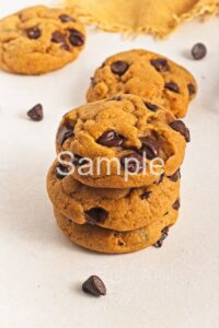 Vegan Pumpkin Chocolate Chip Cookies - Set 4