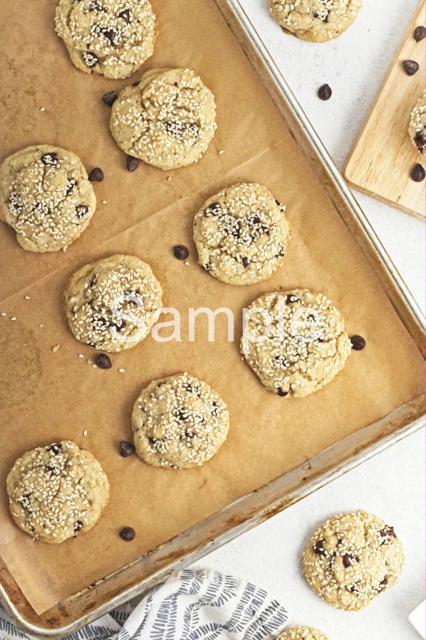 Vegan Sesame Chip Cookies - Set 1