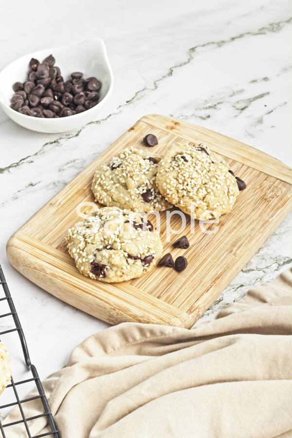 Vegan Sesame Chip Cookies - Set 2