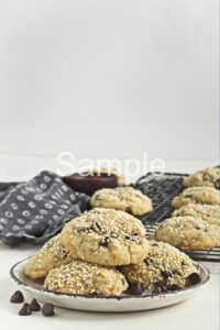 Vegan Sesame Chip Cookies - Set 3