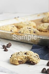 Vegan Sesame Chip Cookies - Set 4