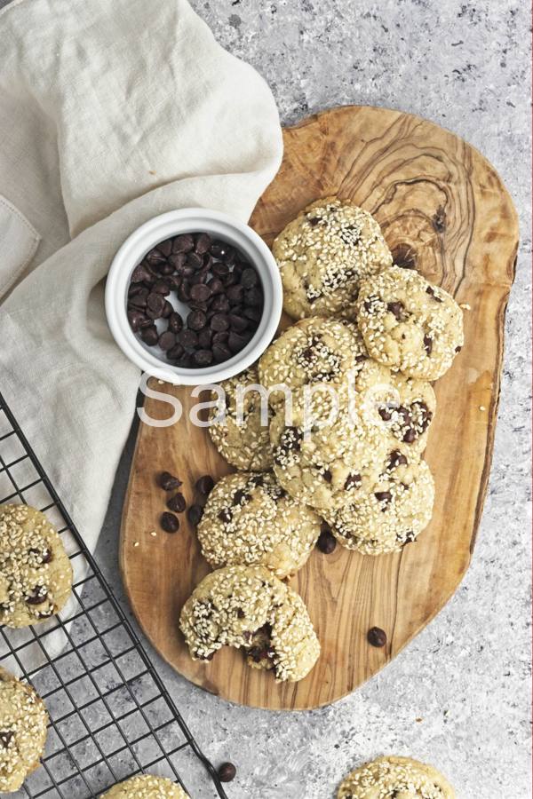 Vegan Sesame Chip Cookies - Set 5