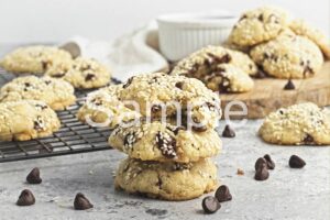 Vegan Sesame Chip Cookies - Set 5