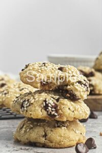 Vegan Sesame Chip Cookies - Set 5