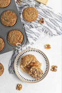 Buckwheat Banana Nut Muffins - Set 1