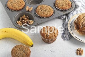 Buckwheat Banana Nut Muffins - Set 1