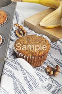 Buckwheat Banana Nut Muffins - Set 1