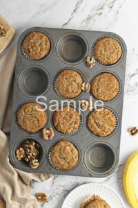 Buckwheat Banana Nut Muffins - Set 2