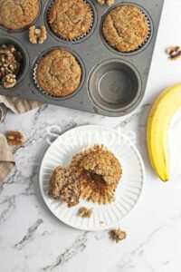 Buckwheat Banana Nut Muffins - Set 2