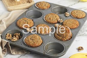 Buckwheat Banana Nut Muffins - Set 2