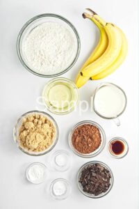 Vegan Chocolate Banana Bread - Set 3