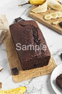 Vegan Chocolate Banana Bread - Set 2