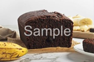 Vegan Chocolate Banana Bread - Set 2