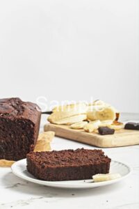 Vegan Chocolate Banana Bread - Set 2