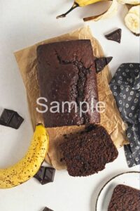 Vegan Chocolate Banana Bread - Set 3