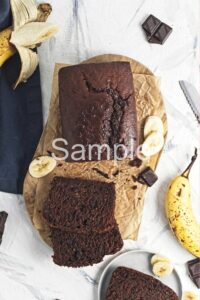 Vegan Chocolate Banana Bread - Set 4