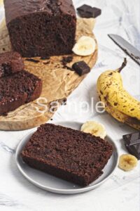 Vegan Chocolate Banana Bread - Set 4