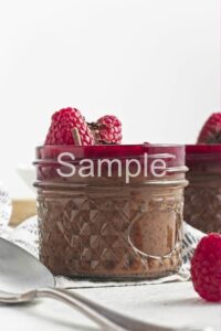 Chocolate Raspberry Chia Pudding - Set 1