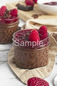 Chocolate Raspberry Chia Pudding - Set 2